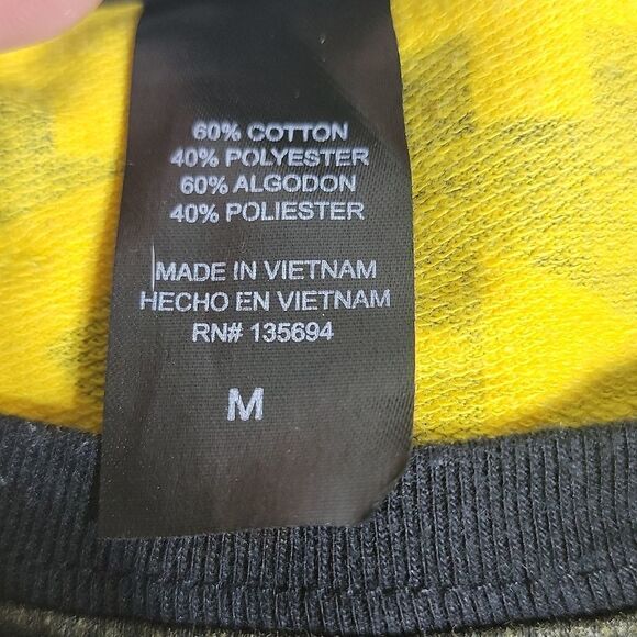 BATMAN Jeweled Log Long Sleeved Tee-Shirt in Yello and Black - Picture 4 of 7